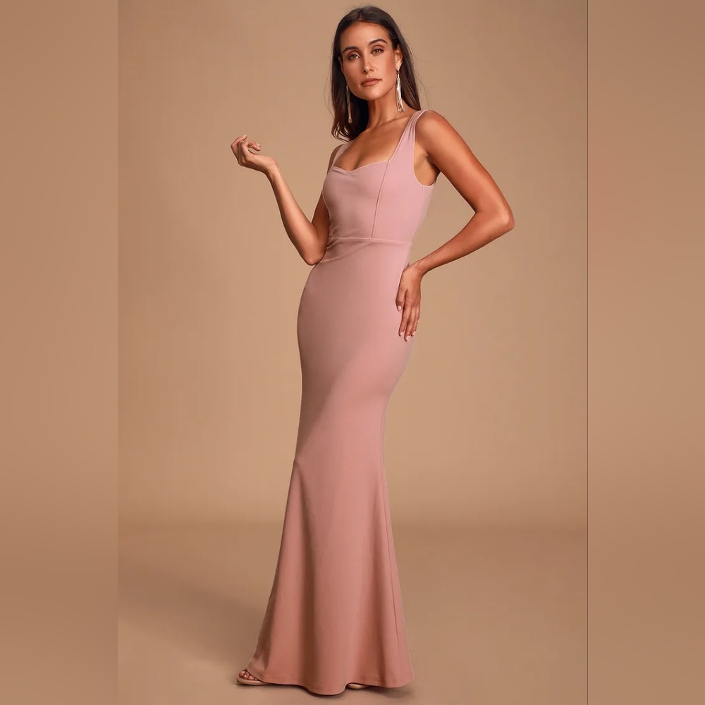 Lulus sz L large Sweetest Thing maxi dress gown